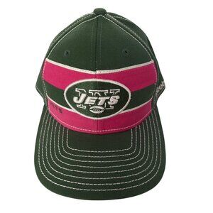 Reebok New York Jets Embroidered Green & Pink NFL Cap Med/Lrg